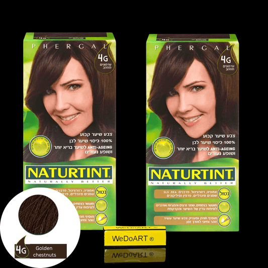 Naturtint permanent hair color 4G Golden chestnuts 2-Pack - WEDOART-IL