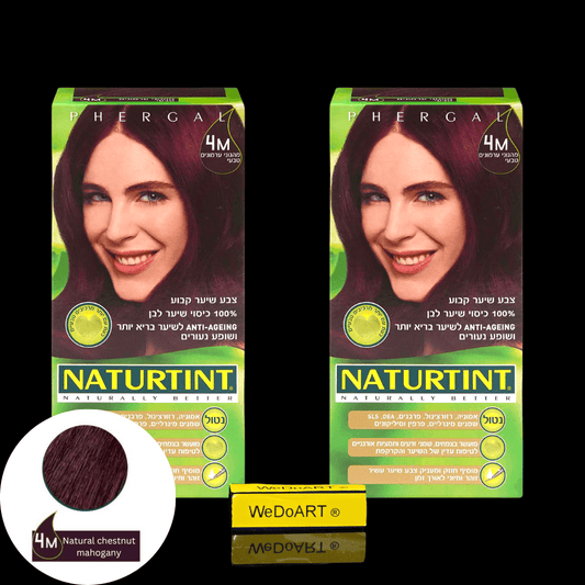 Naturtint permanent hair color 4M Natural chestnut mahogany 2-Pack - WEDOART-IL