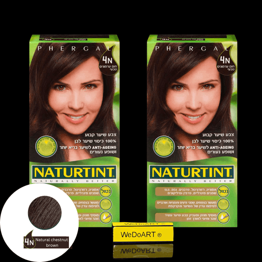 Naturtint permanent hair color 4N Natural chestnut brown 2-Pack - WEDOART-IL