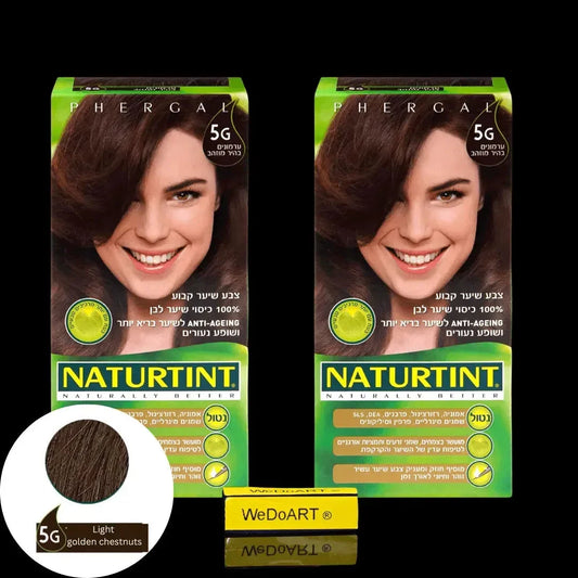 Naturtint Permanent Hair Color 5G Light Golden Chestnut permanent gel hair color, 2-Pack, 165 ml