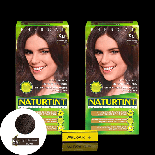 Naturtint permanent hair color 5N Light chestnut brown 2-Pack - WEDOART-IL
