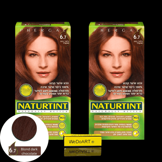 Naturtint permanent hair color 6.7 Blond dark chocolate 2-Pack - WEDOART-IL