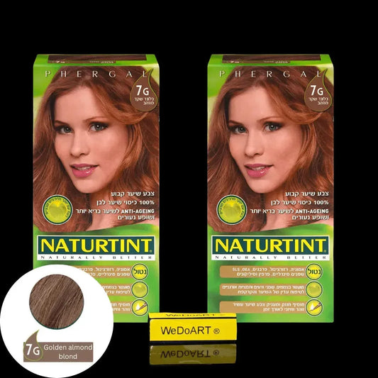 Naturtint Permanent Hair Color 7G Golden Blonde permanent gel hair color, 2-Pack, 165 ml