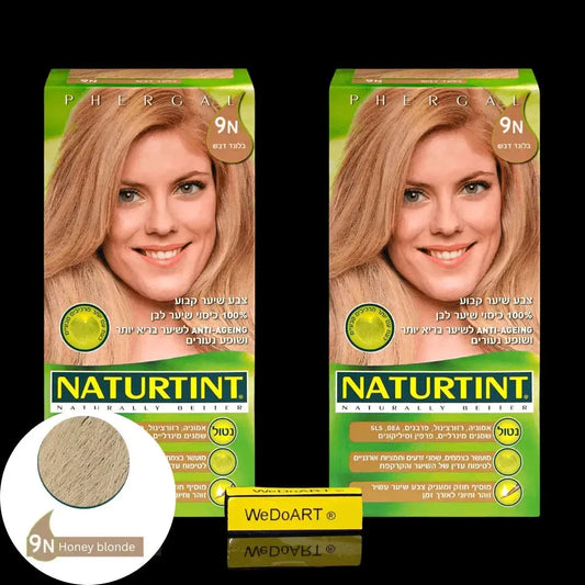 Naturtint Permanent Hair Color 9N Honey Blonde permanent gel hair color, 2-Pack, 165 ml