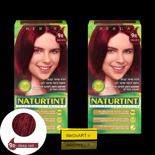 Naturtint permanent hair color 9R deep red 2-Pack - WEDOART-IL
