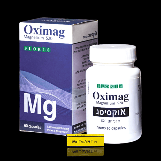 OXIMAG 520 Dead Sea mineral magnesium 60 capsules - WEDOART-IL
