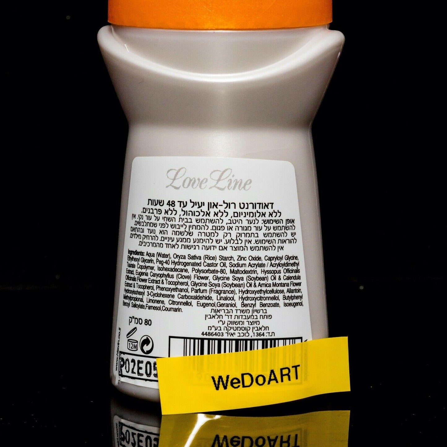 Roll-On Deodorant ORANGE 48 Hours Protection - WEDOART-IL