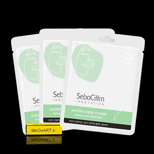 SeboCalm 3 hyaluronic acid fabric masks to increase the moisture in the facial skin - WEDOART-IL