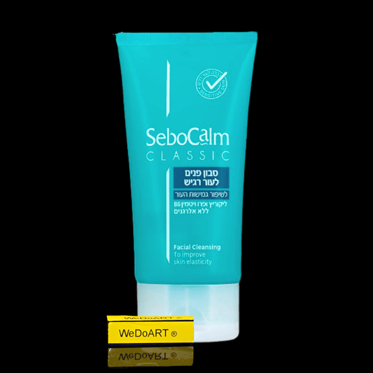 SeboCalm Facial soap for sensitive skin - to improve skin elasticity 170 ml - WEDOART-IL