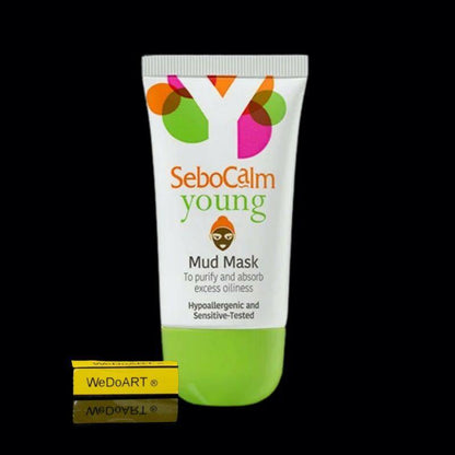 SeboCalm Young Mud Mask, for purifying pores and absorbing excess oiliness 50ml - WEDOART-IL