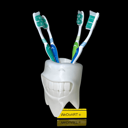 Smiling Tooth Toothbrush Holder 3D print - WEDOART-IL