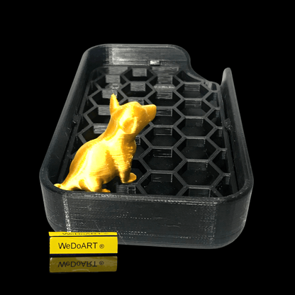 The golden Dog Soap Dish 3D Printed | Bathroom/Kitchen Tray | Home Present - WEDOART-IL