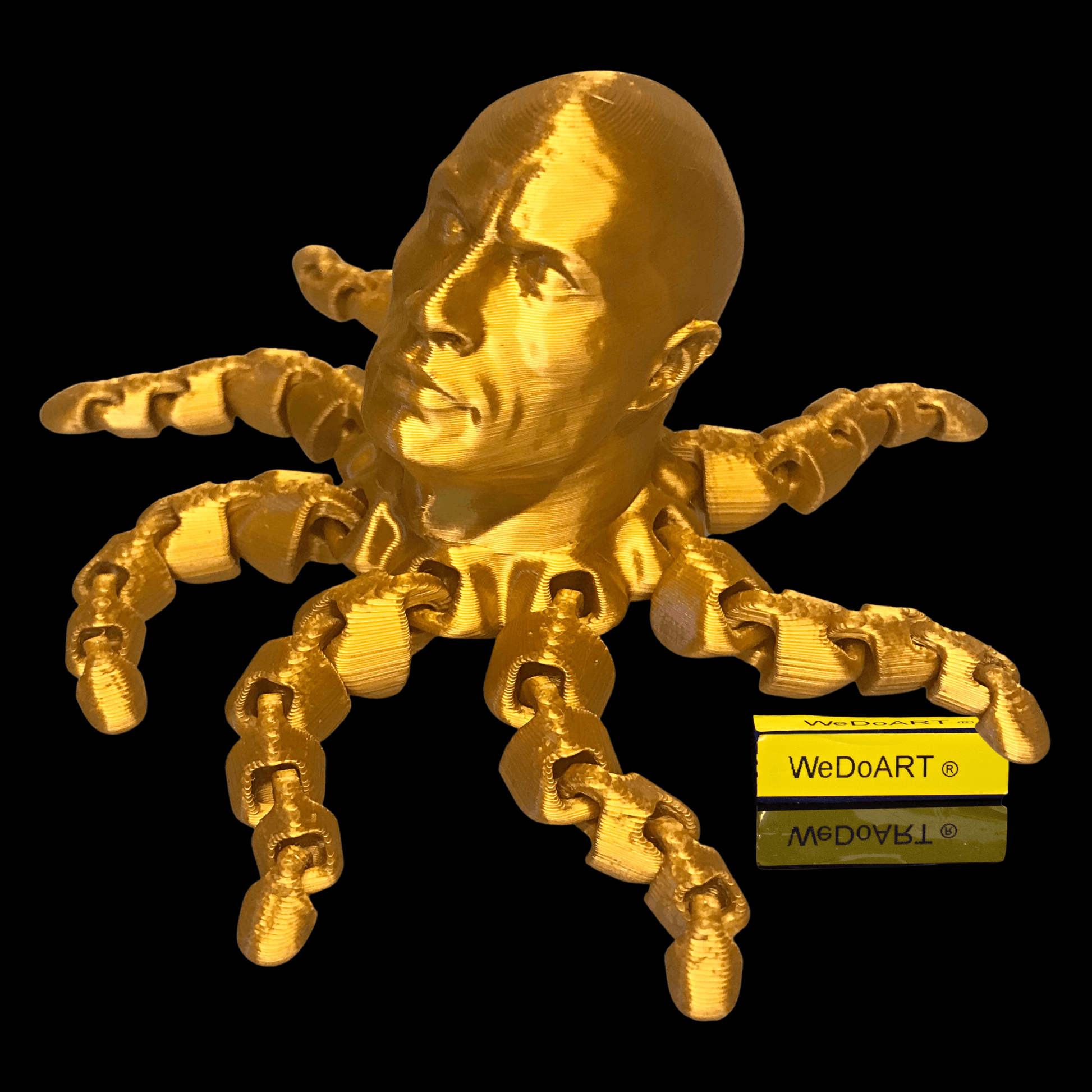 The Rocktopus - 3D Printed Octopus With The Rocks Head 12.8 cm 5" - WEDOART-IL