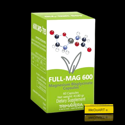 Trima Full-Mag Bisglycinate 600 improved absorption - 60 capsules - WEDOART-IL
