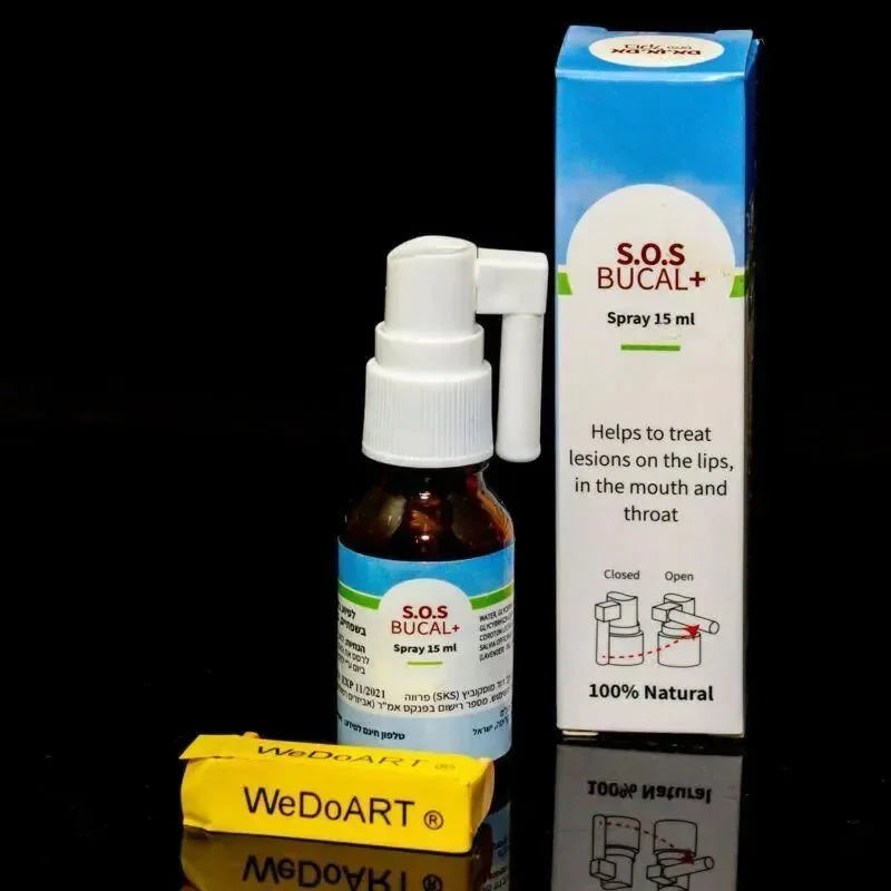 VITALITY S.O.S. BUCAL+ Spray, 15ml, zur Behandlung von Läsionen an Lippen, Mund & Rachen, VitalITY